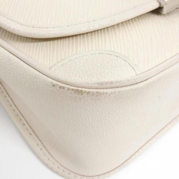 LOUIS VUITTON Cream Leather Shoulder Bag - Picture 3 of 10